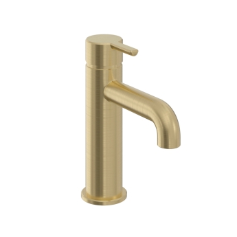 Heritage Dartmouth Basin Mixer Tap - Brushed Brass | Product Image