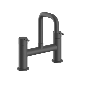 Heritage Dartmouth Bath Filler Tap - Matt Black | Product Image