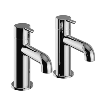 Heritage Dartmouth Bath Taps Pair - Chrome | Product Image