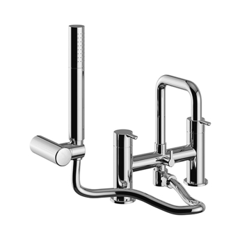 Heritage Dartmouth Bath Shower Mixer Tap - Chrome | Product Image