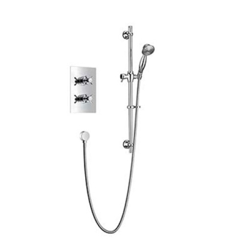 Heritage Dawlish Dual Concealed Mixer Shower with Shower Kit - Chrome | Product Image