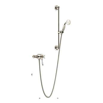 Heritage Dawlish Exposed Mixer Shower with Shower Kit - Vintage Gold | Product Image
