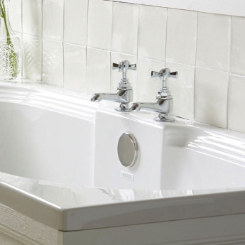 Heritage Dawlish Bath Taps Pair - Chrome | Product Image