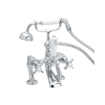 Heritage Dawlish Bath Shower Mixer Tap - Chrome | Product Image