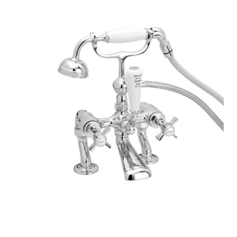 Heritage Dawlish Bath Shower Mixer Tap - Chrome | Product Image