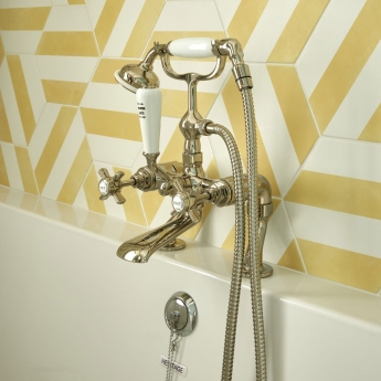 Heritage Dawlish Bath Shower Mixer Tap - Vintage Gold | Product Image