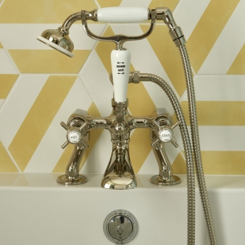 Heritage Dawlish Bath Shower Mixer Tap - Vintage Gold | Product Image