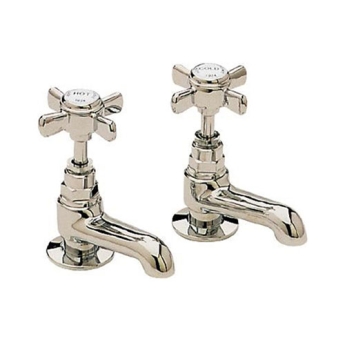 Heritage Dawlish Short Nose Basin Taps Pair - Vintage Gold | Product Image