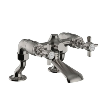 Heritage Dawlish Bath Filler Tap - Brushed Nickel | Product Image