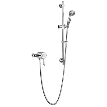 Heritage Glastonbury Exposed Mixer Shower with Shower Kit - Chrome | Product Image