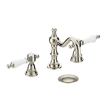 Heritage Glastonbury 3-Hole Swivel Spout Basin Mixer Tap with Pop Up Waste - Vintage Gold | Product Image