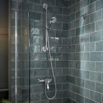Heritage Hartlebury Exposed Mixer Shower with Shower Kit - Chrome | Product Image