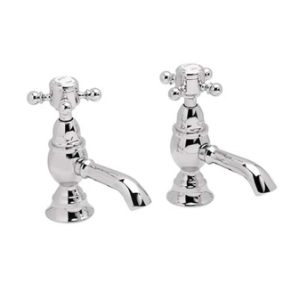 Heritage Hartlebury Basin Taps Pair - Chrome | Product Image
