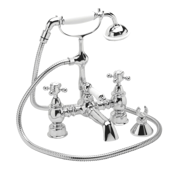Heritage Hartlebury Bath Shower Mixer Tap - Chrome | Product Image