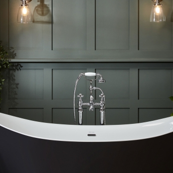 Heritage Hartlebury Bath Shower Mixer Tap - Chrome | Product Image