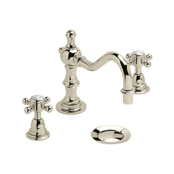Heritage Hartlebury 3-Hole Swivel Spout Basin Mixer Tap with Pop Up Waste - Vintage Gold | Product Image