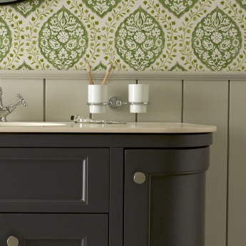 Heritage Holborn Double Tumbler and Holder - Chrome | Product Image