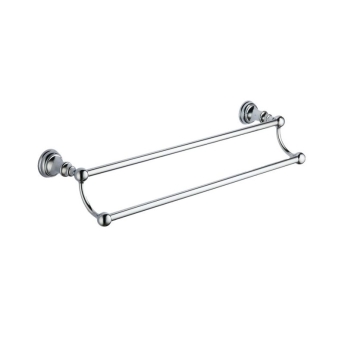 Heritage Holborn Double Towel Bar - Chrome | Product Image