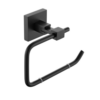 Heritage Oakham Toilet Roll Holder - Black | Product Image
