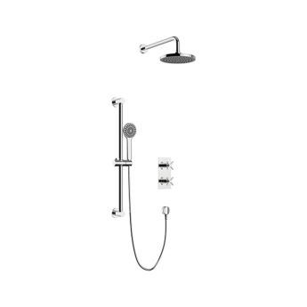 Heritage Salcombe Dual Concealed Mixer Shower with Shower Kit + Fixed Head - Chrome | Product Image
