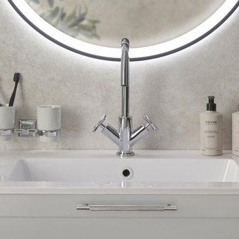 Heritage Salcombe Basin Mixer Tap - Chrome | Product Image