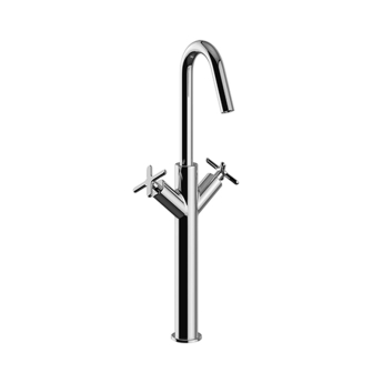 Heritage Salcombe Tall Basin Mixer Tap - Chrome | Product Image