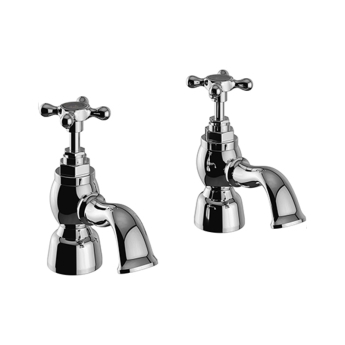 Heritage Trinity Bath Taps Pair - Chrome | Product Image