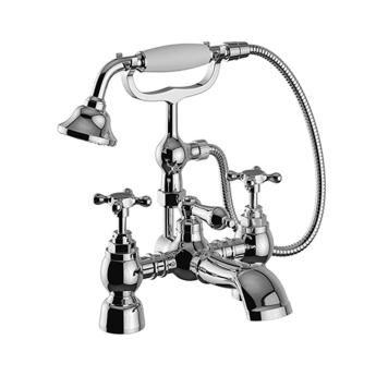 Heritage Trinity Bath Shower Mixer Tap - Chrome | Product Image
