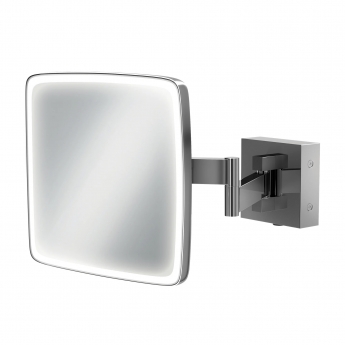 HiB Eclipse LED Magnifying Mirror with Rocker Switch - Square