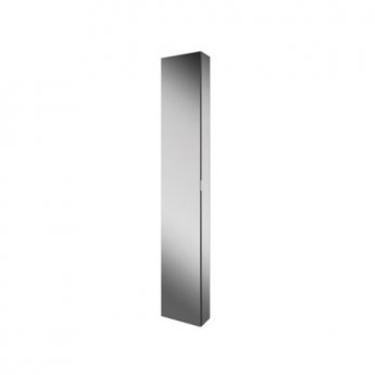 HiB Eris 30 Single Door Mirrored Tall Aluminium Bathroom Cabinet 1700mm H x 300mm W