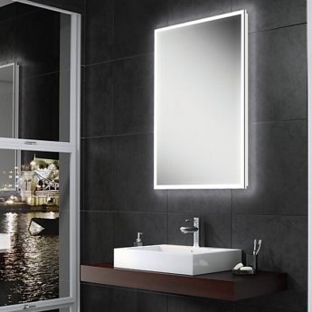 HiB Globe Bathroom Mirror | 78500000 | 500mm Wide | Rectangular