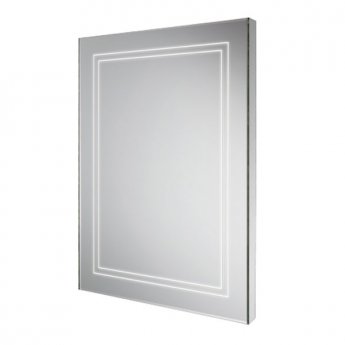 HiB Outline 60 LED Back-Lit Bathroom Mirror 800mm H x 600mm W