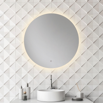HiB Theme 80 Round LED Bathroom Mirror 800mm Diameter