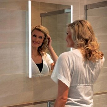 HiB Zircon 50 Demistable Bathroom Mirror 700mm H x 500mm W