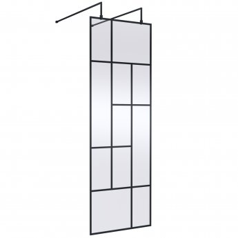 Hudson Reed Abstract Freestanding 1950mm Wet Room Glass Shower Screen