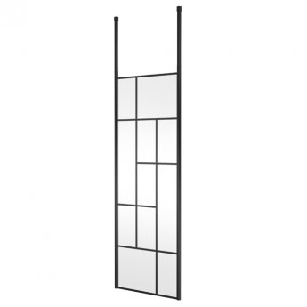 Hudson Reed Abstract Frame Wetroom Screen with Ceiling Posts 700mm Wide - 8mm Glass