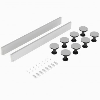 Nuie Shower Tray Riser Kit (105mm High) for 1000mm Square and Rectangular Trays - White