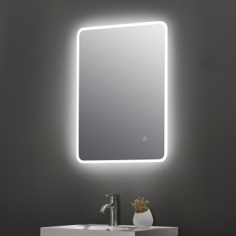Hudson Reed Ambient Bathroom Mirror with 27W Bulb 700mm H x 500mm W