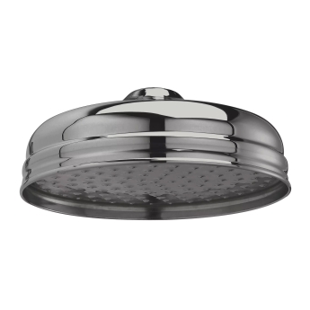 Hudson Reed Apron Fixed Shower Head 200mm Diameter - Brushed Pewter | Product Image