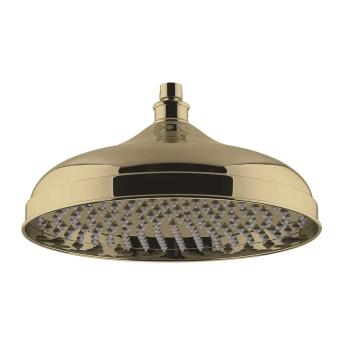 Hudson Reed Apron Fixed Shower Head 300mm Diameter - Brushed Brass | Product Image