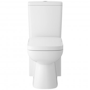 Hudson Reed Arlo Compact Close Coupled Toilet with Push Button Cistern - Soft Close Seat