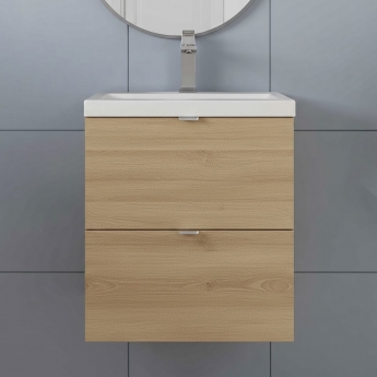 Hudson Reed Fusion 500mm 2-Drawer Wall Hung Vanity Unit