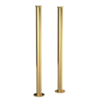 Hudson Reed Traditional Bath Tap Standpipes 697mm x 85mm - Brushed Brass | Product Image