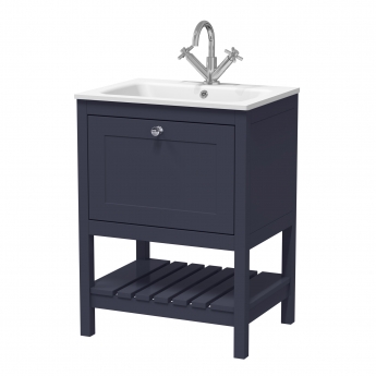Hudson Reed Bexley 600mm Floor Standing Vanity Unit with Stone Basin | Product Image