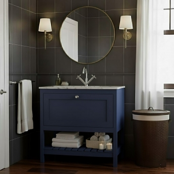 Hudson Reed Bexley 800mm Floor Standing Vanity Unit with Stone Basin