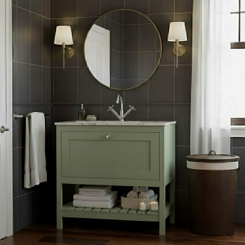 Hudson Reed Bexley 800mm Floor Standing Vanity Unit with Stone Basin