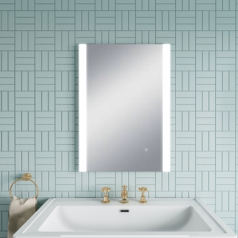 Hudson Reed Ambient Bathroom Mirror with 21W Bulb 700mm H x 500mm W