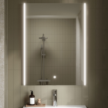 Hudson Reed Ambient Bathroom Mirror with Touch Sensor 800mm H x 600mm W