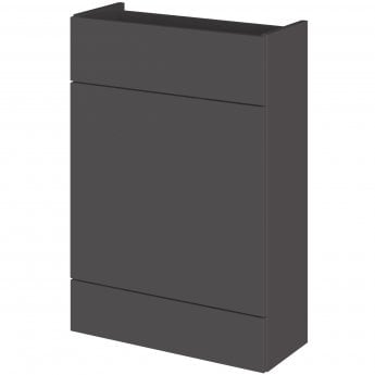 Hudson Reed Fusion Compact WC Unit 600mm Wide - Gloss Grey