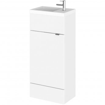Hudson Reed Fusion Compact Vanity Unit with Basin 400mm Wide - Gloss White